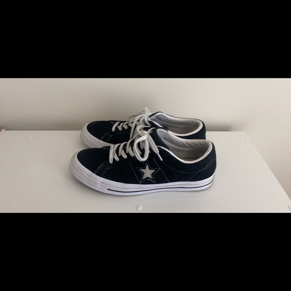Converse One Star, Black/White, Size Mens 10